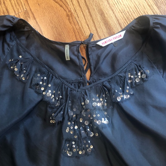 Rebecca Taylor silk top , size small - Picture 3 of 5